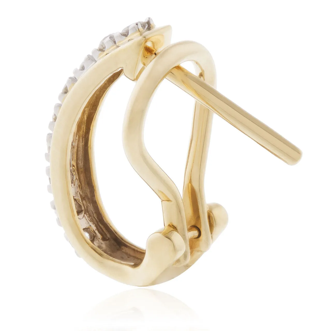 10K Yellow Gold 0.35ct Diamond Earrings