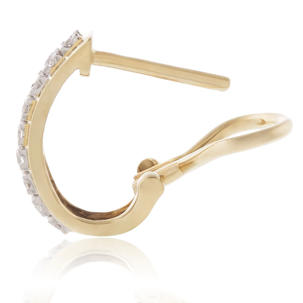 10K Yellow Gold 0.35ct Diamond Earrings