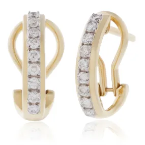10K Yellow Gold 0.35ct Diamond Earrings