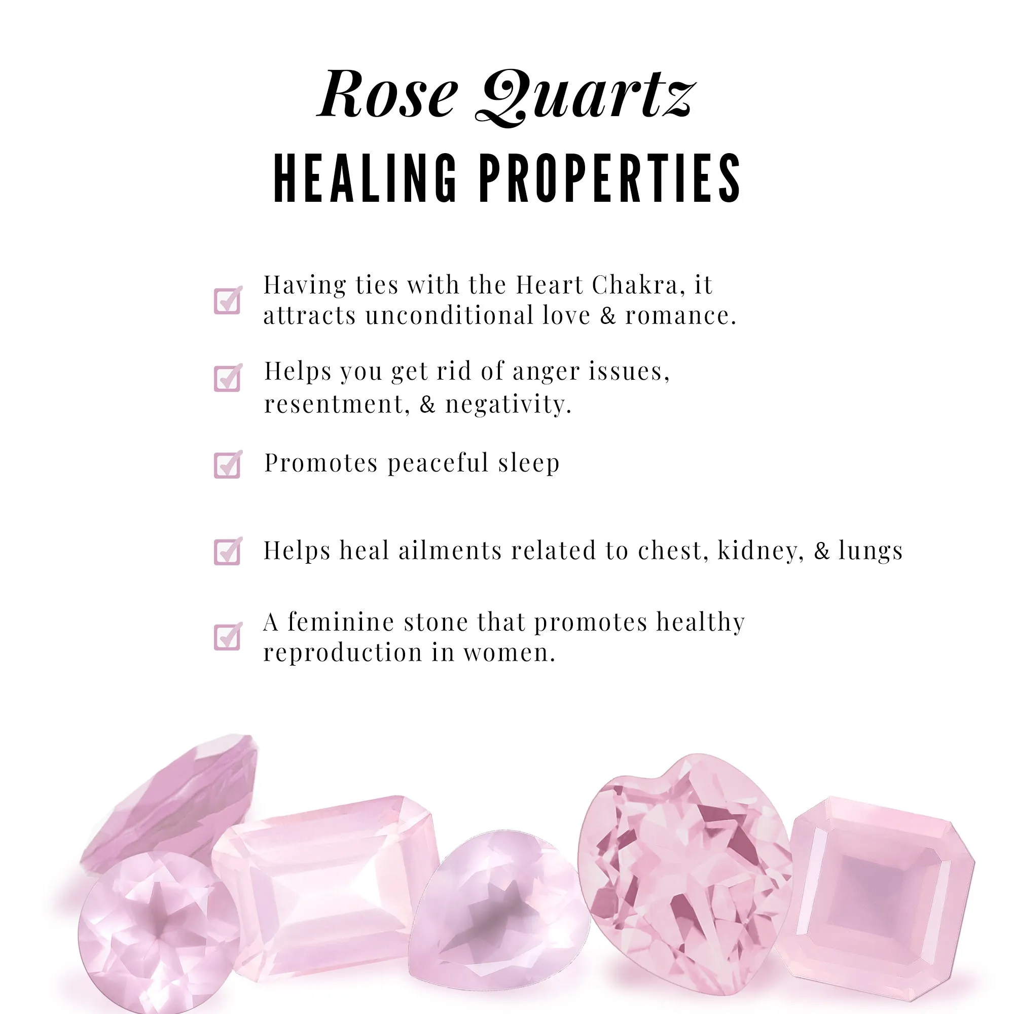 1.25 CT Rose Quartz and Diamond Ring Set in Prong Setting