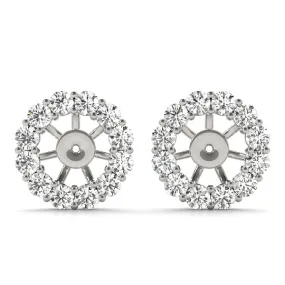 14K Diamond Jacket for Stud Diamond Earring