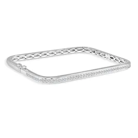 14k Gold & Diamond Bangle - 0.88ct