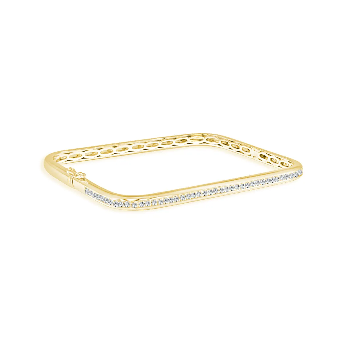 14k Gold & Diamond Bangle - 0.88ct