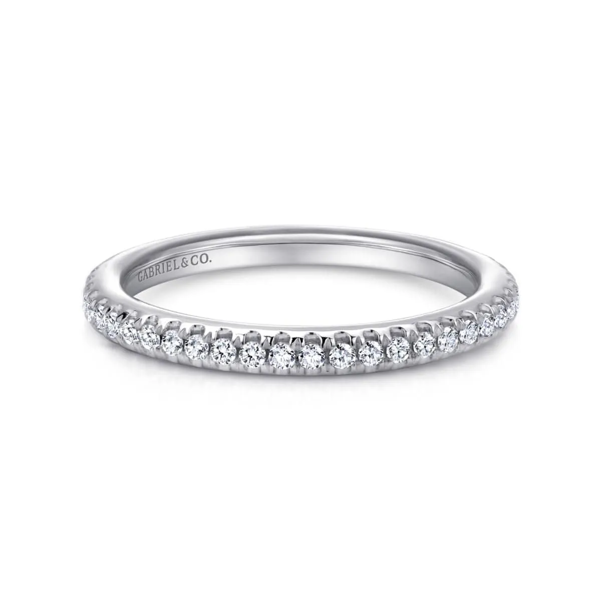 14K White Gold Stackable Diamond Ring - LR4885W45JJ