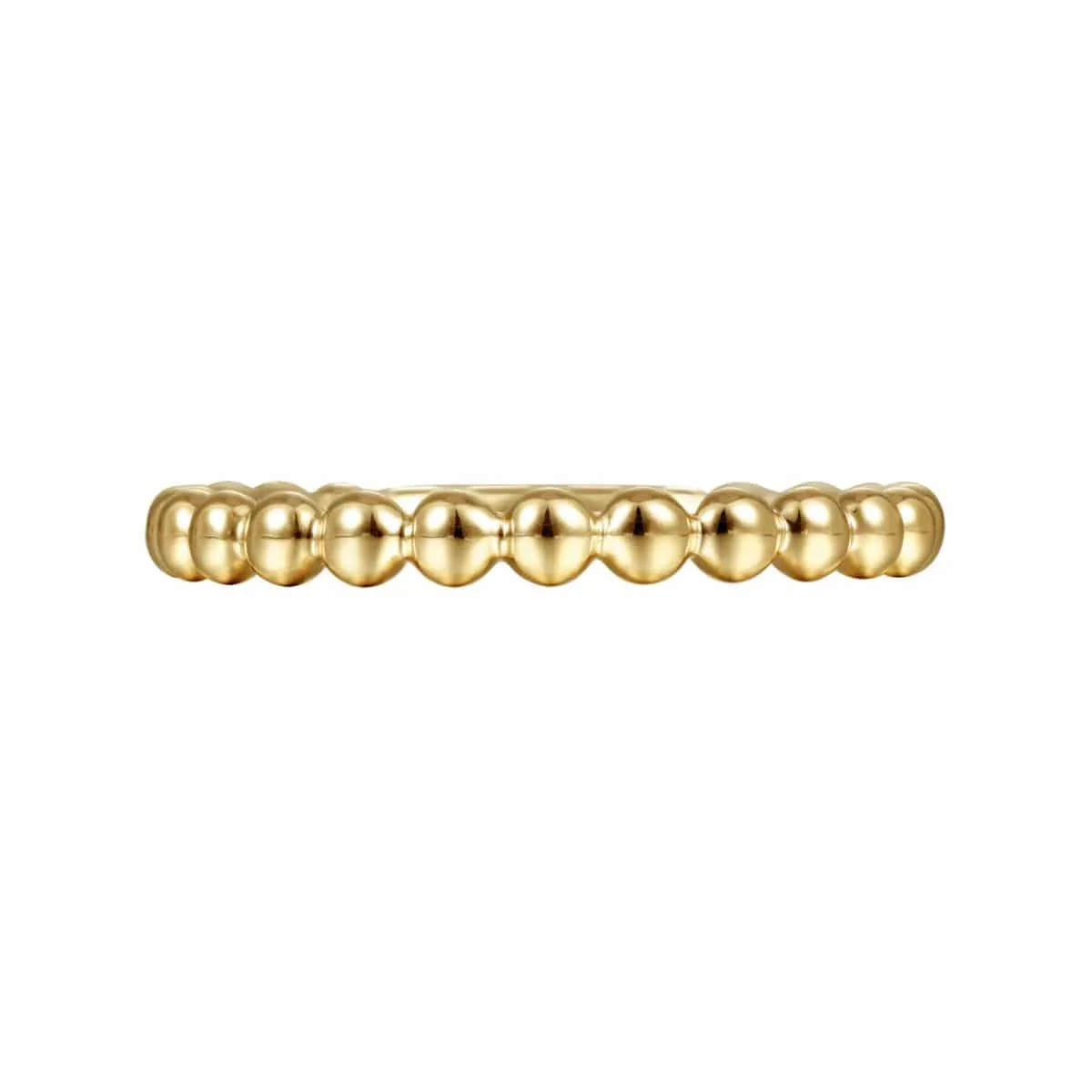 14K Yellow Gold Beaded Stackable Ring - LR4871Y4JJJ