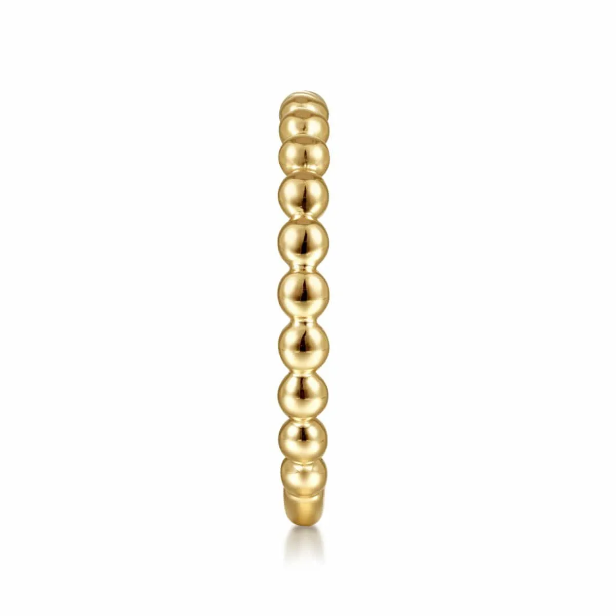 14K Yellow Gold Beaded Stackable Ring - LR4871Y4JJJ