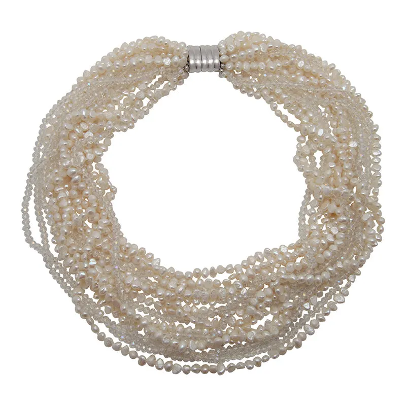 15 Strand Quartz Choker