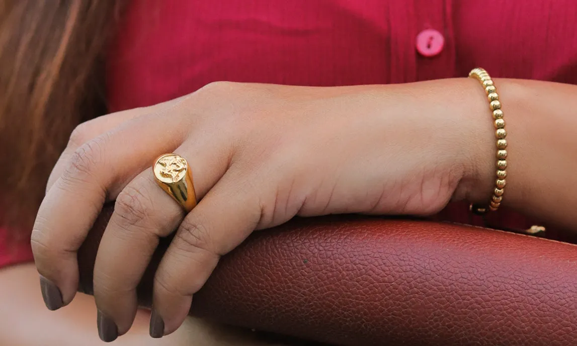 18K Gold-Filled Angel Ring