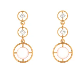 18KT Gold And Diamond Earrings For Every Festive Occasion.