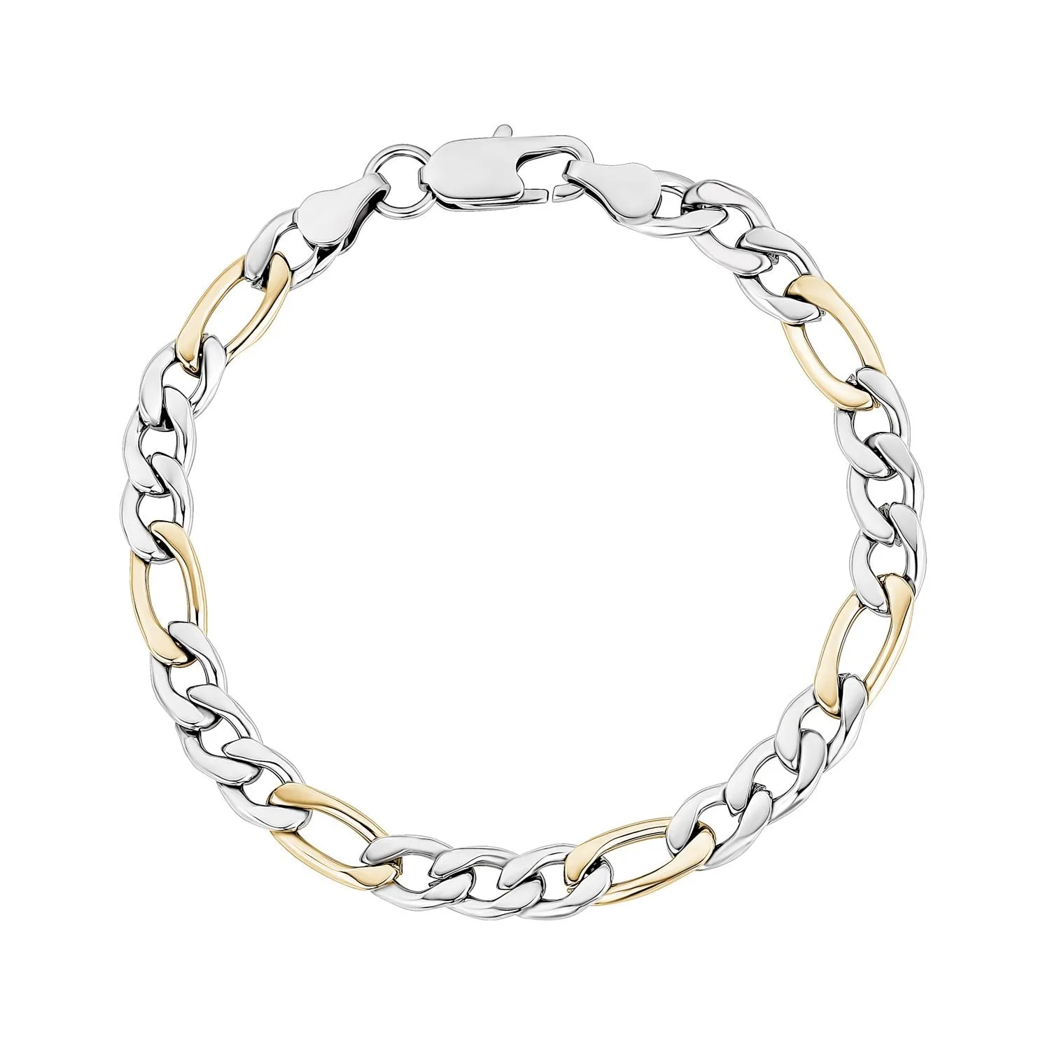 7mm Figaro Link Bracelet