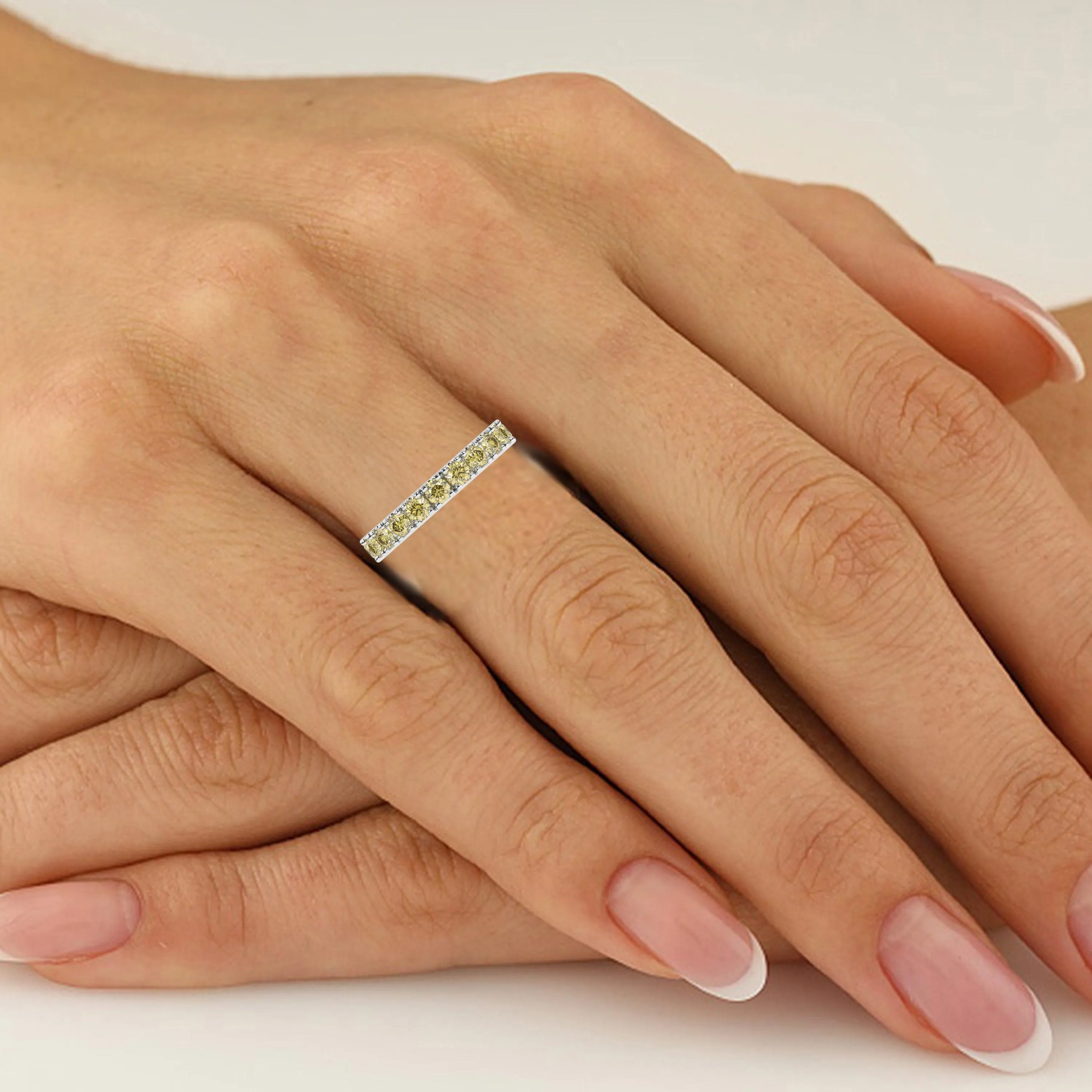 Amanda Ann Ring - 1.00Ctw Yellow