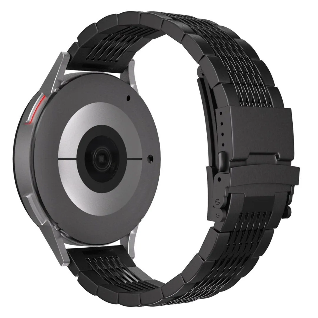 Amazfit Bip 5 Luxury Steel Chain Strap (Black)