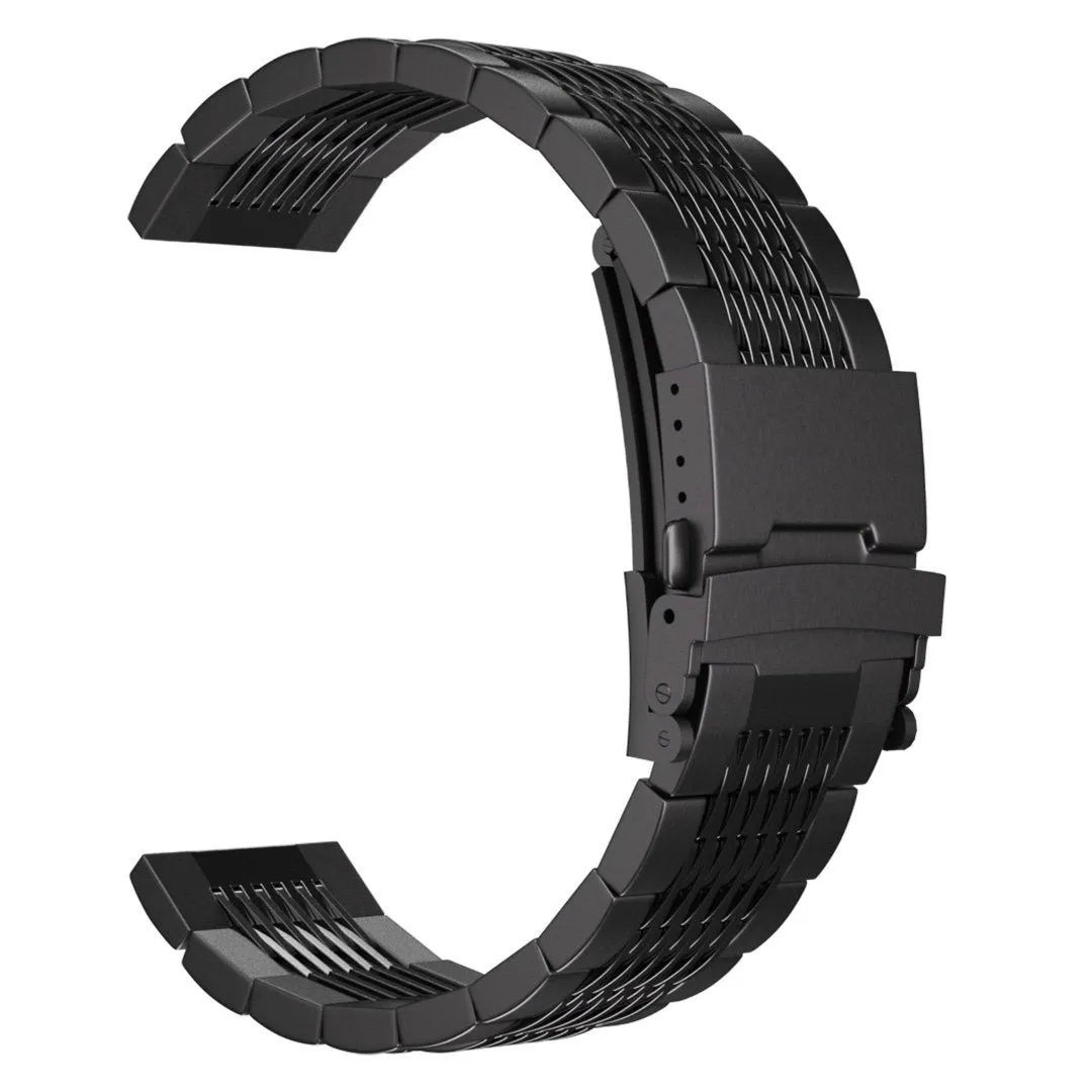 Amazfit Bip 5 Luxury Steel Chain Strap (Black)