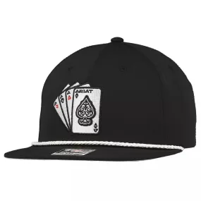 Ariat Western Hat Embroidered Ace Playing Cards