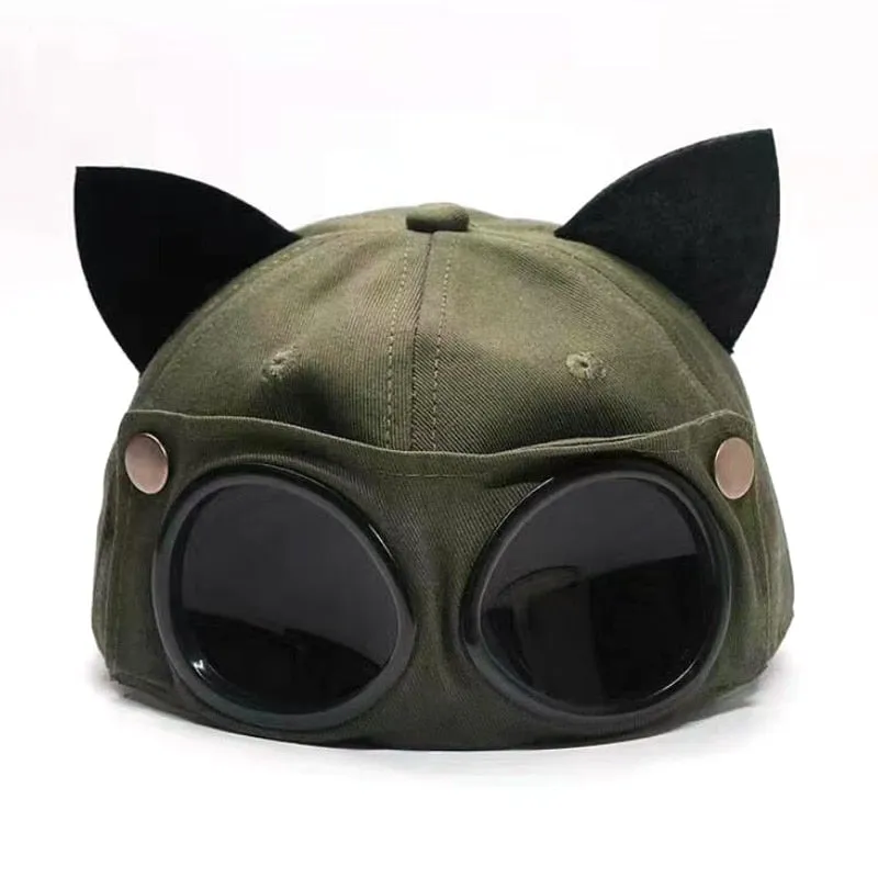Aviator Hat Summer Personality Glasses Baseball Cap Female Unisex Sunglasses Cap Male Cap Baseball cap Boys Cap