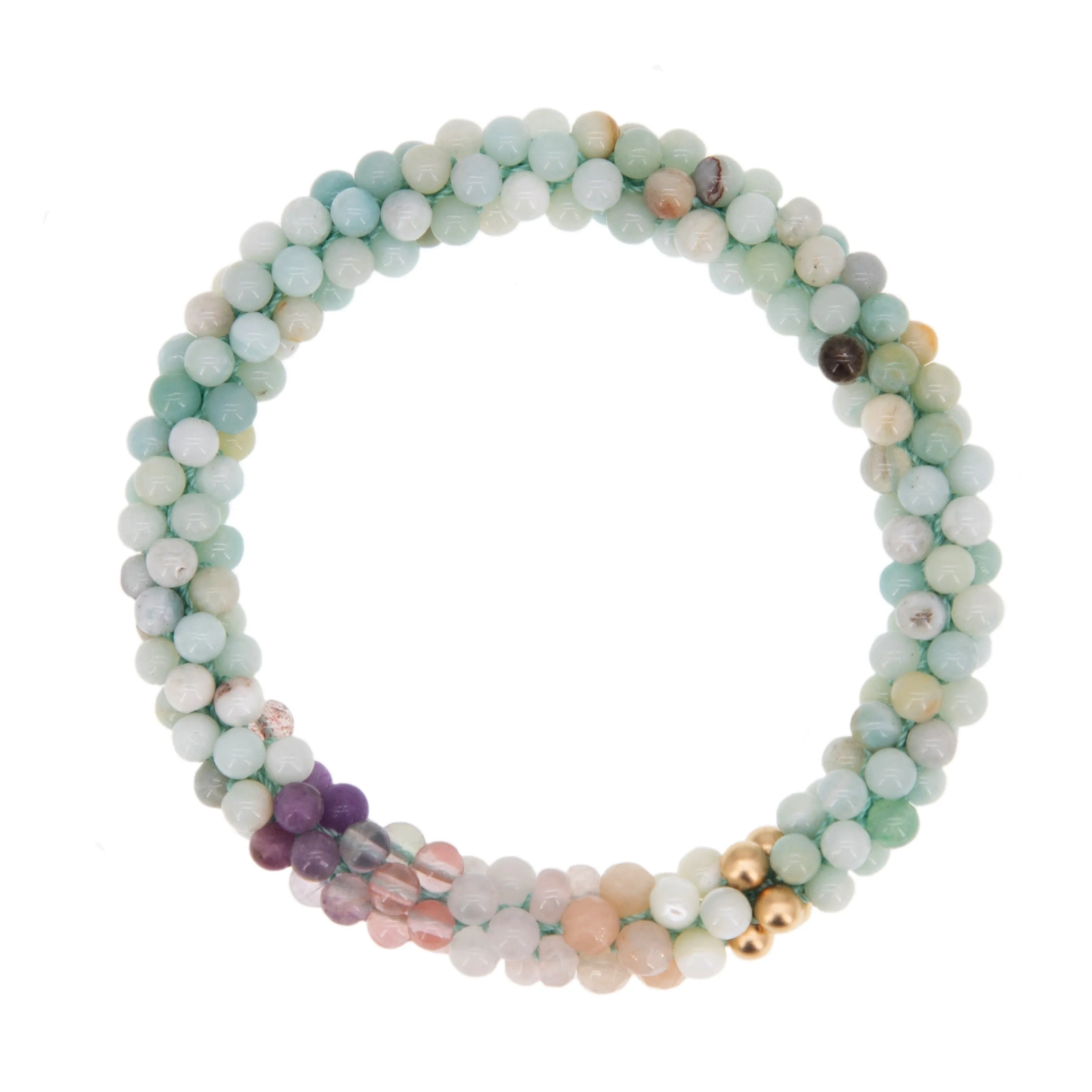 Beaded Gemstone Bracelet: Libra Colors