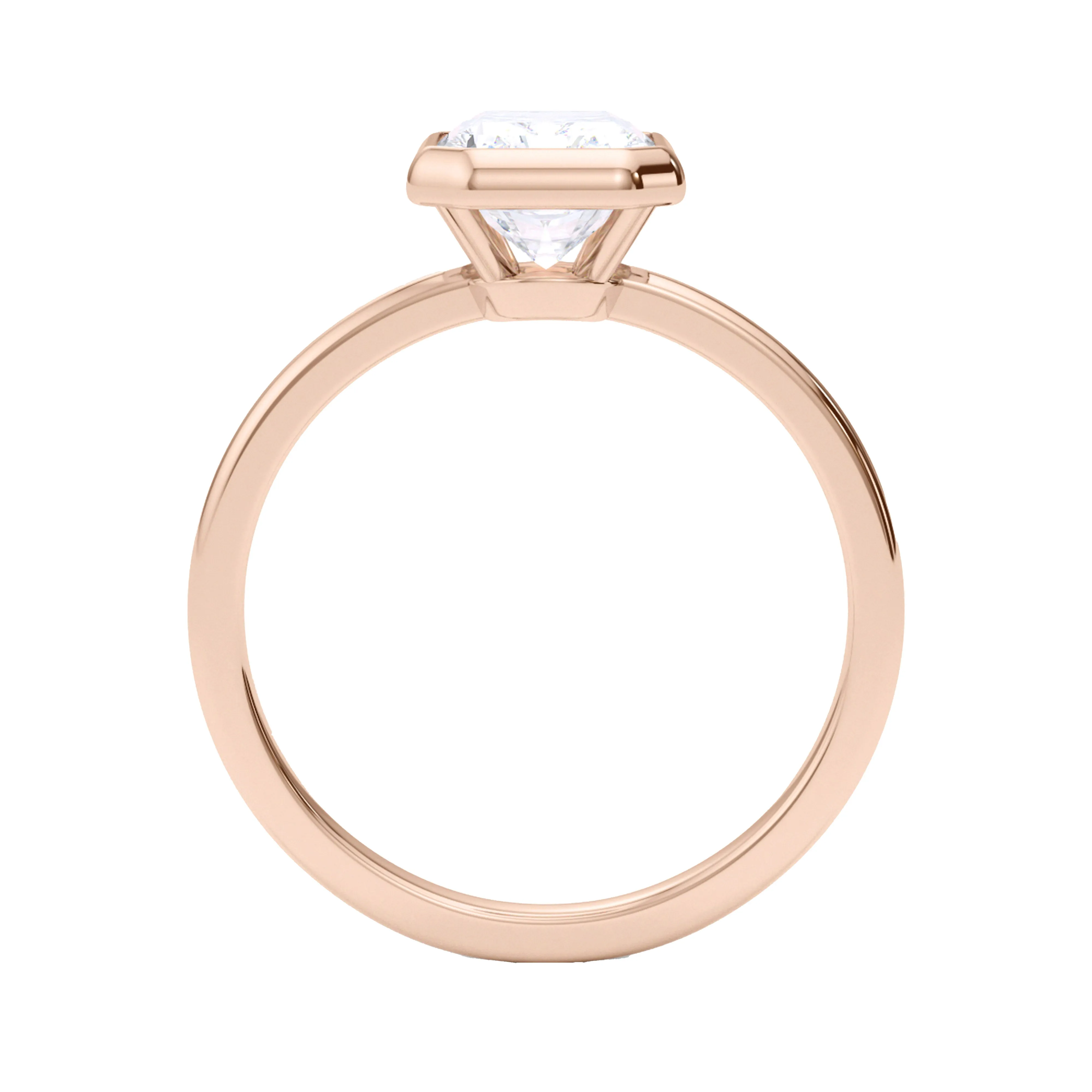 Bezel Radiant Diamond Ring