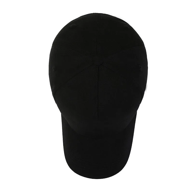 Big Size Cap Men Women Cotton Solid Big Head Trucker Cap Male Bone Baseball Caps Hip Hop Snapback Hat Golf Size60-65cm