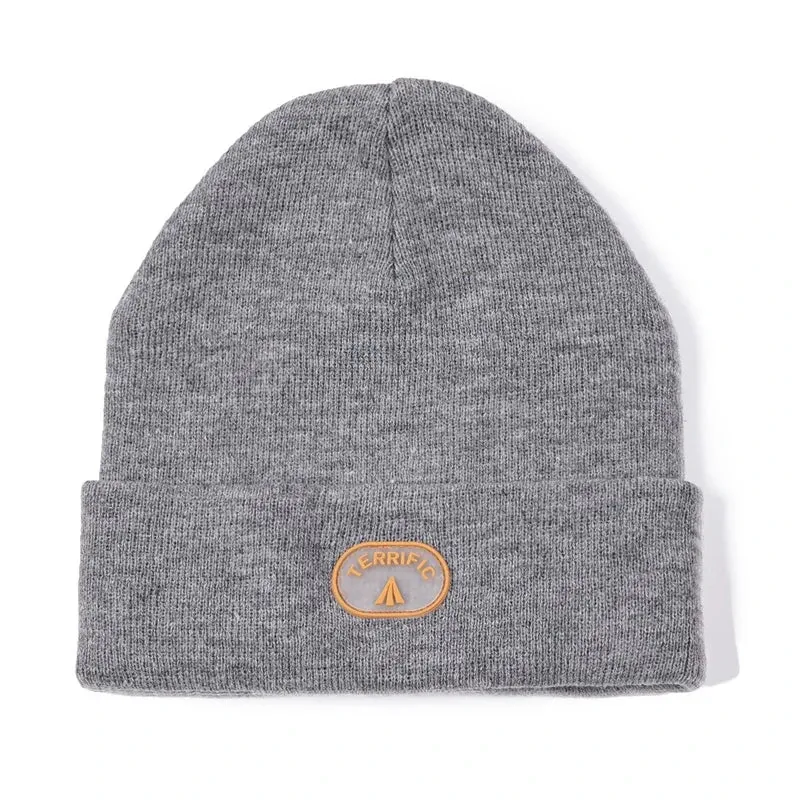 Casual Retro Warm Cotton Knitted Cap - Wine Red Big Head Hat