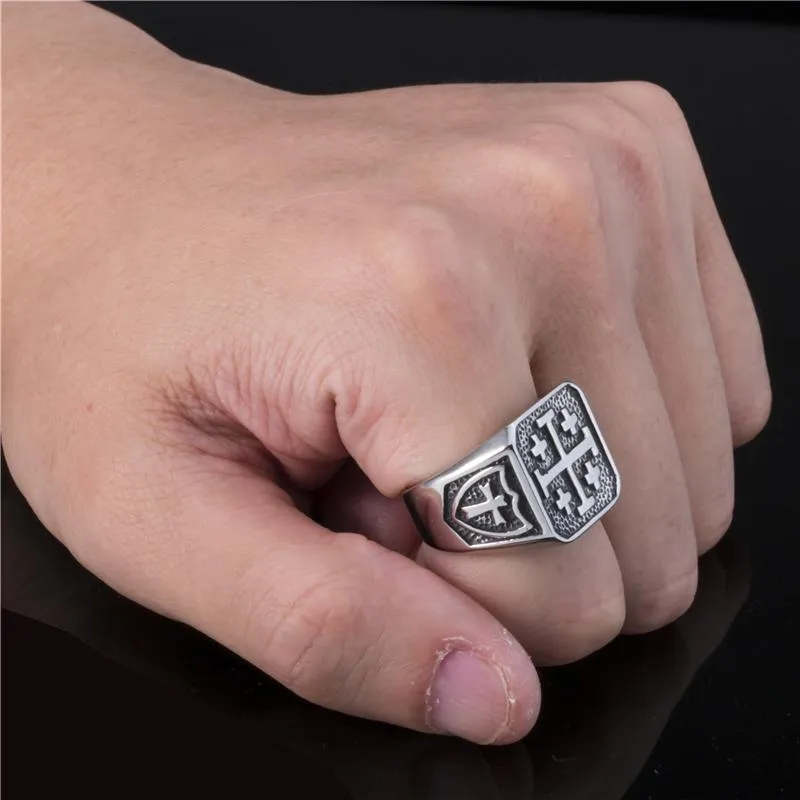 Christian Ring <br> Jerusalem Cross