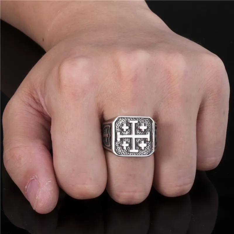 Christian Ring <br> Jerusalem Cross