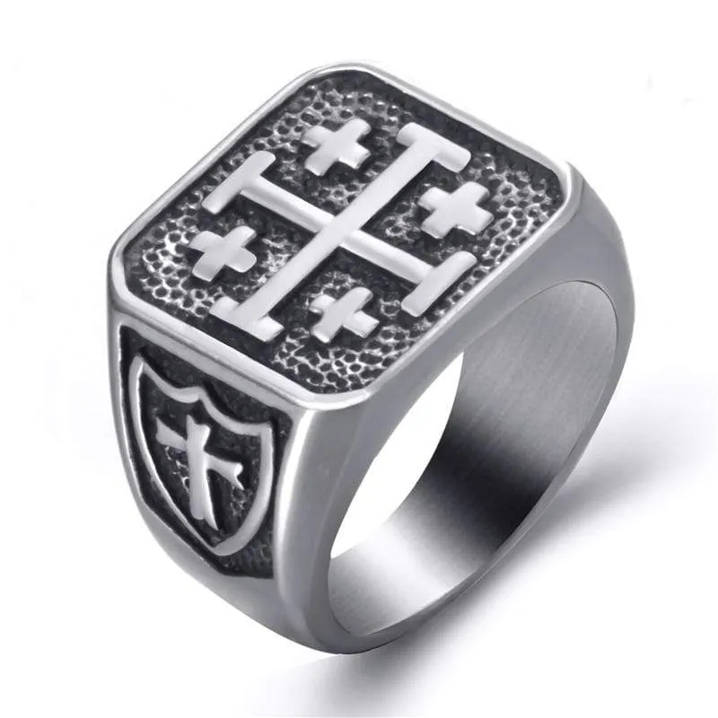 Christian Ring <br> Jerusalem Cross