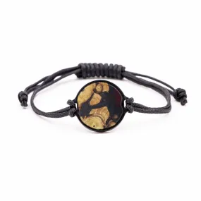 Circle Wood Resin Bracelet - Schyndel (Dark Red, 593486)