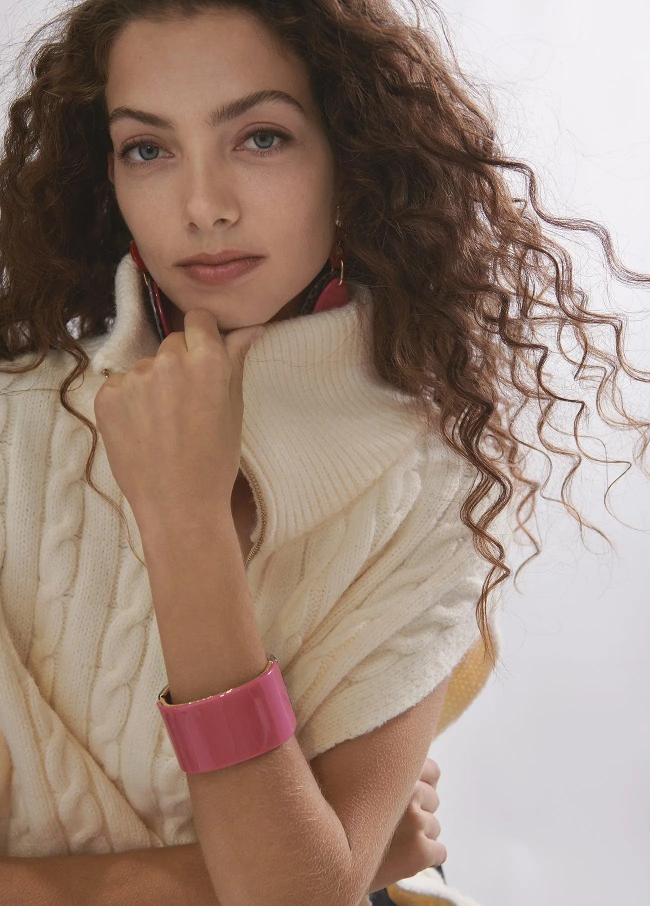 Contrast animal print bracelet