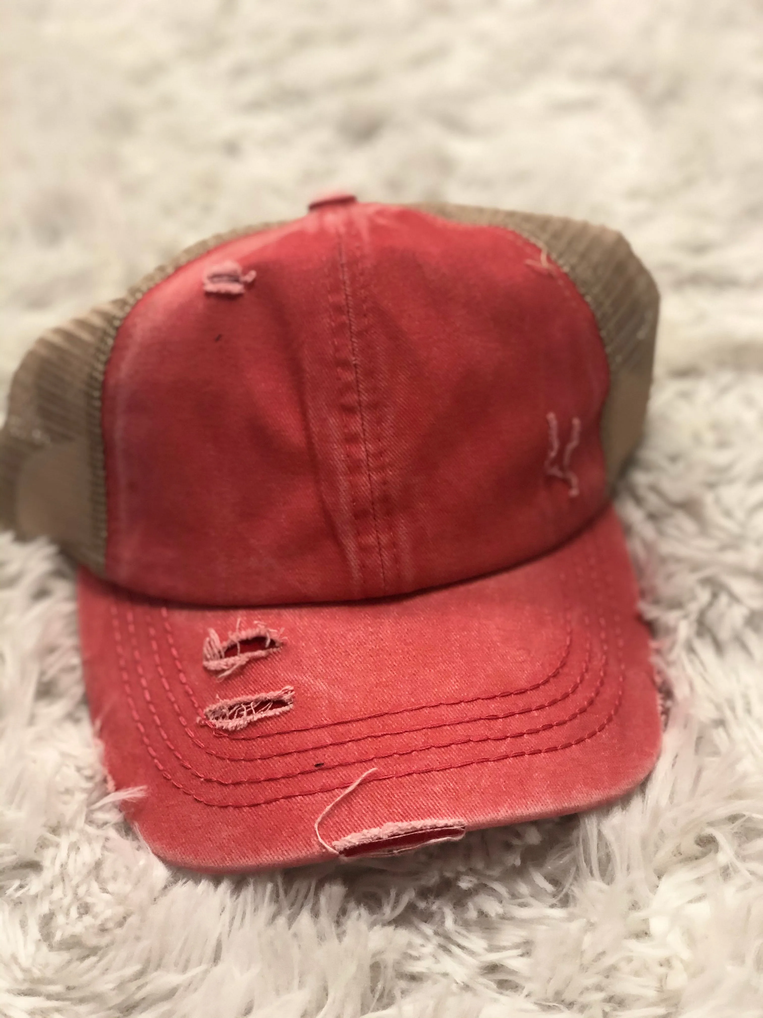 Criss-Cross Ponytail Cap