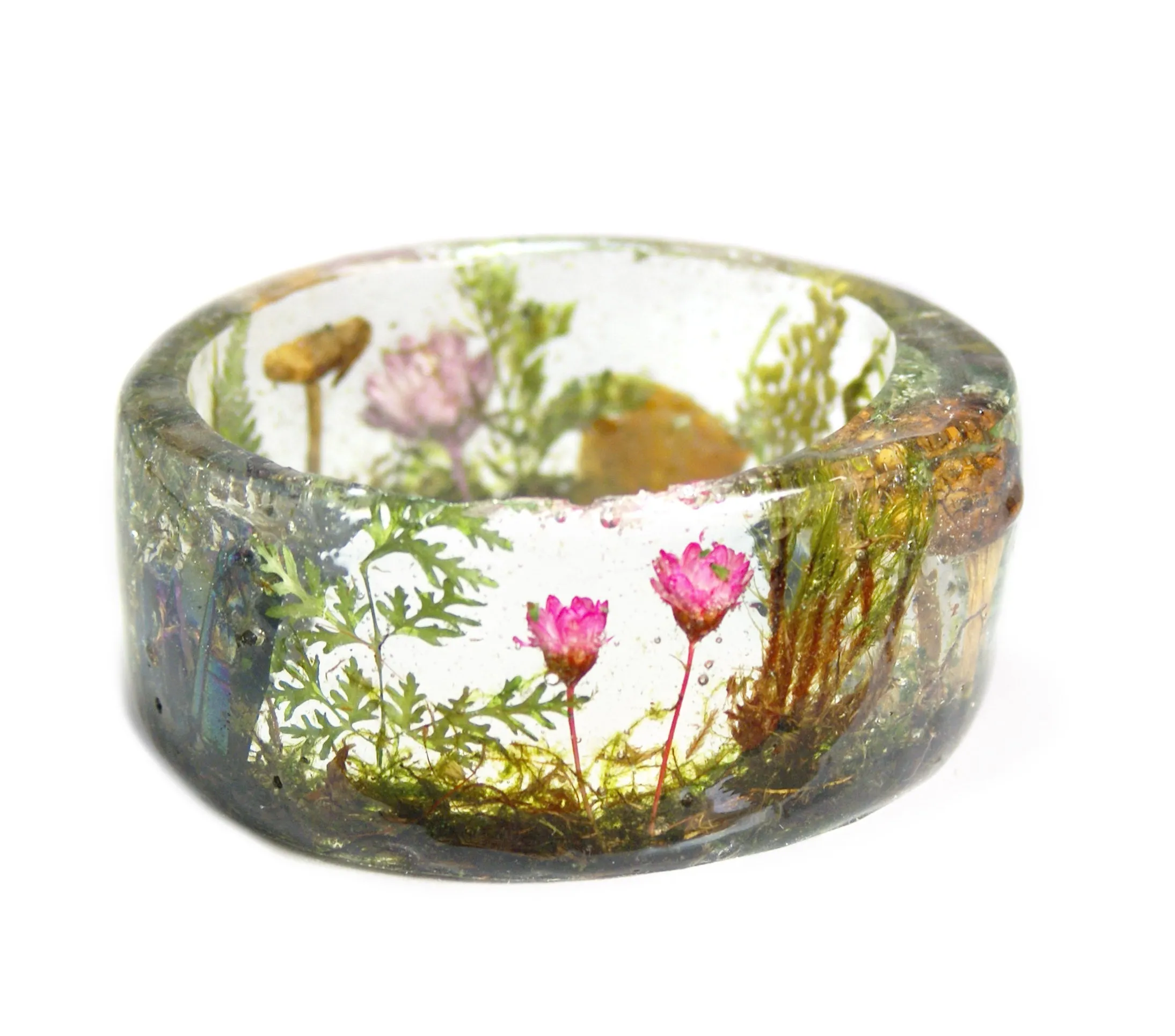 Crystal Garden Resin Bracelet