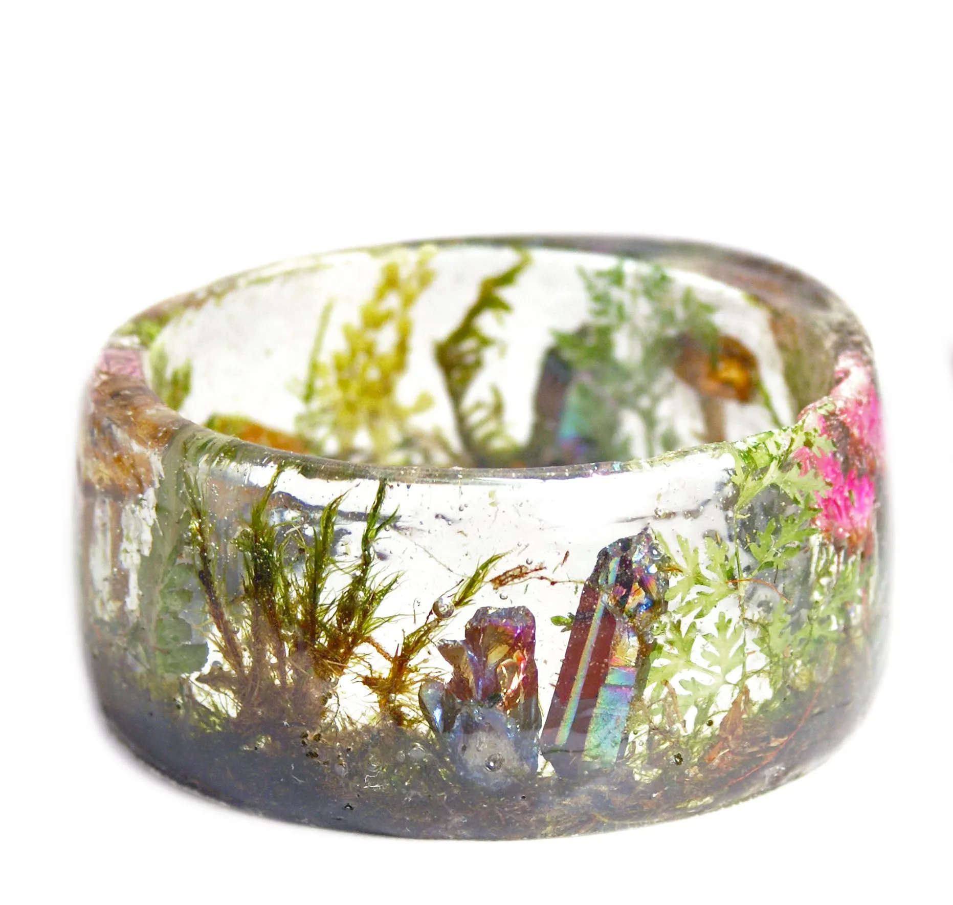 Crystal Garden Resin Bracelet