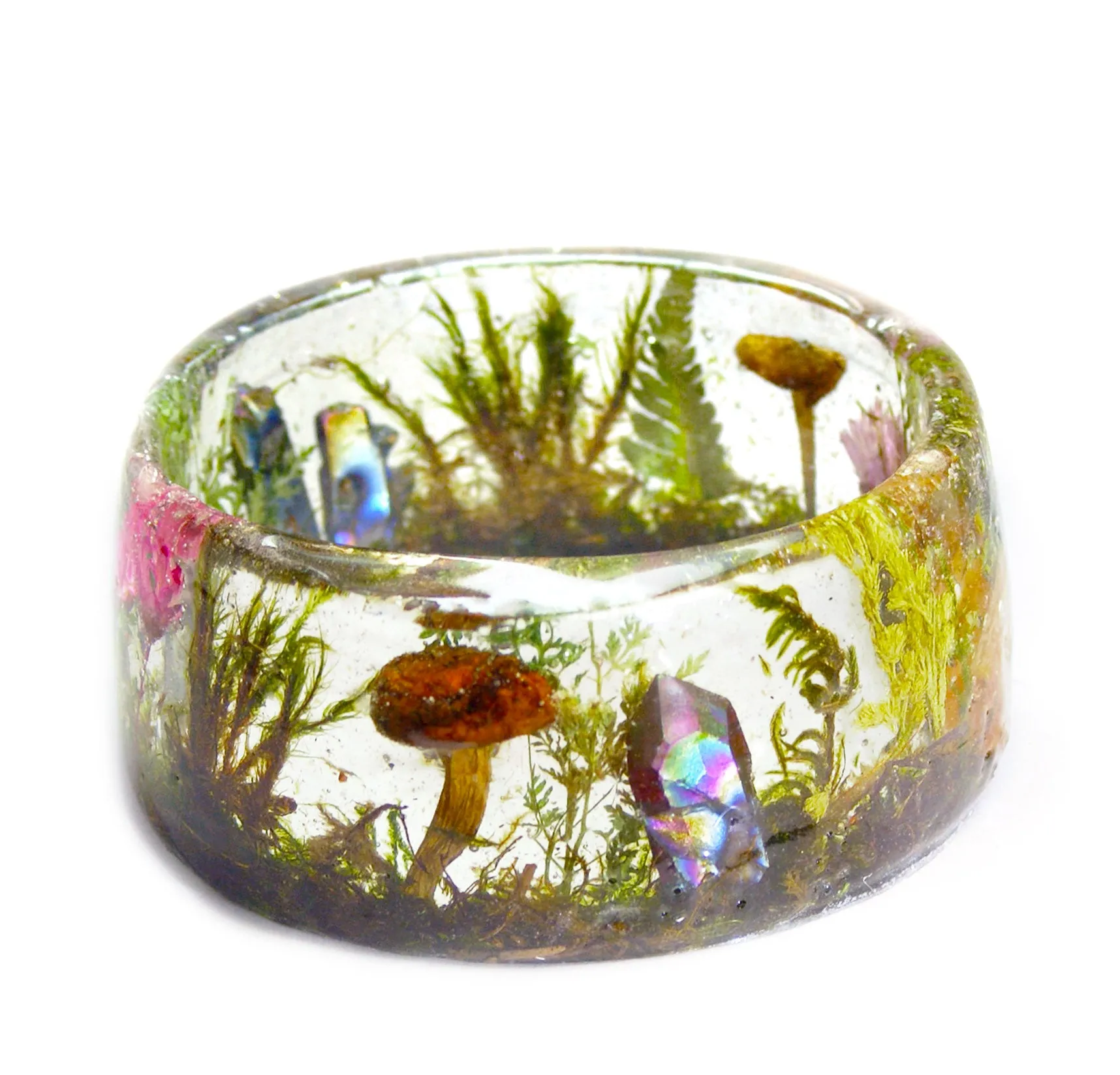 Crystal Garden Resin Bracelet