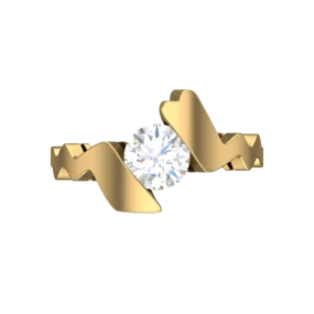 Cubic Zirconia Engagement Ring- Customer Designed Style 4069