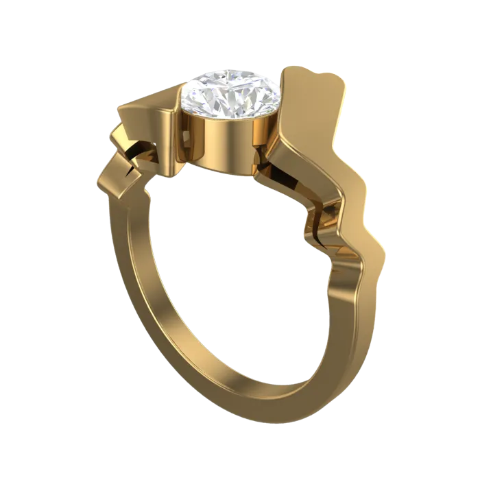Cubic Zirconia Engagement Ring- Customer Designed Style 4069