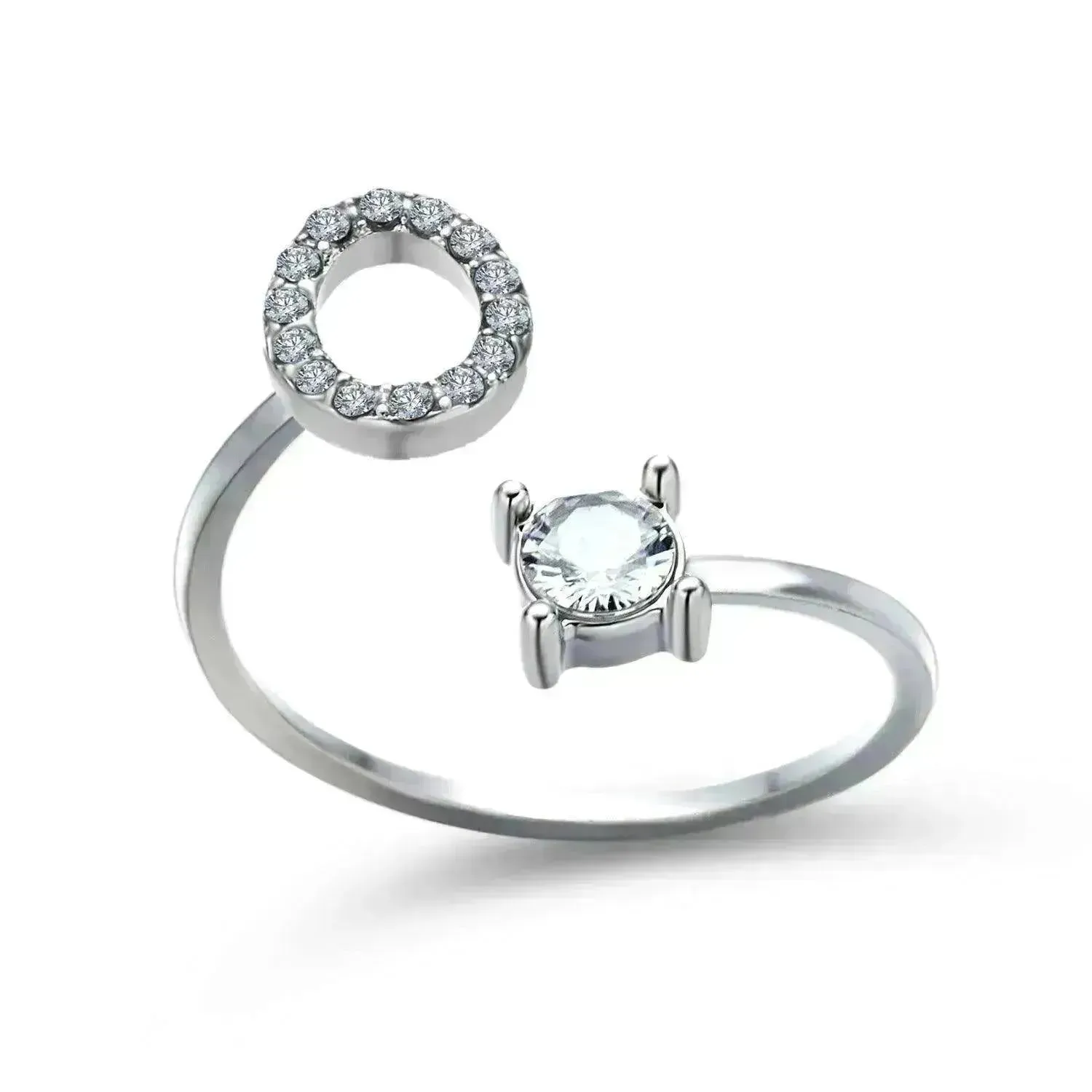Customizable 26-Letter Ring: Fashionable & Elegant Jewelry