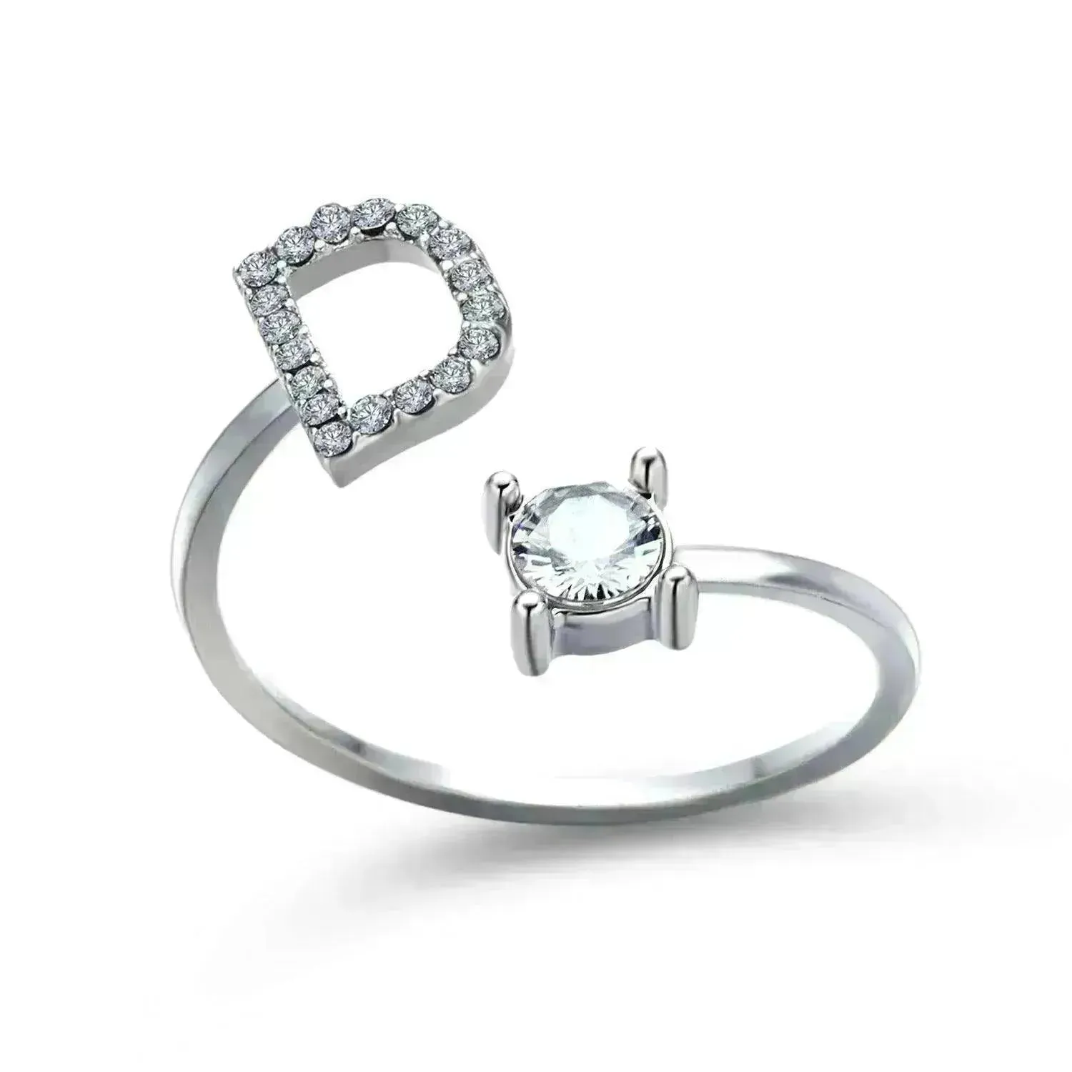 Customizable 26-Letter Ring: Fashionable & Elegant Jewelry