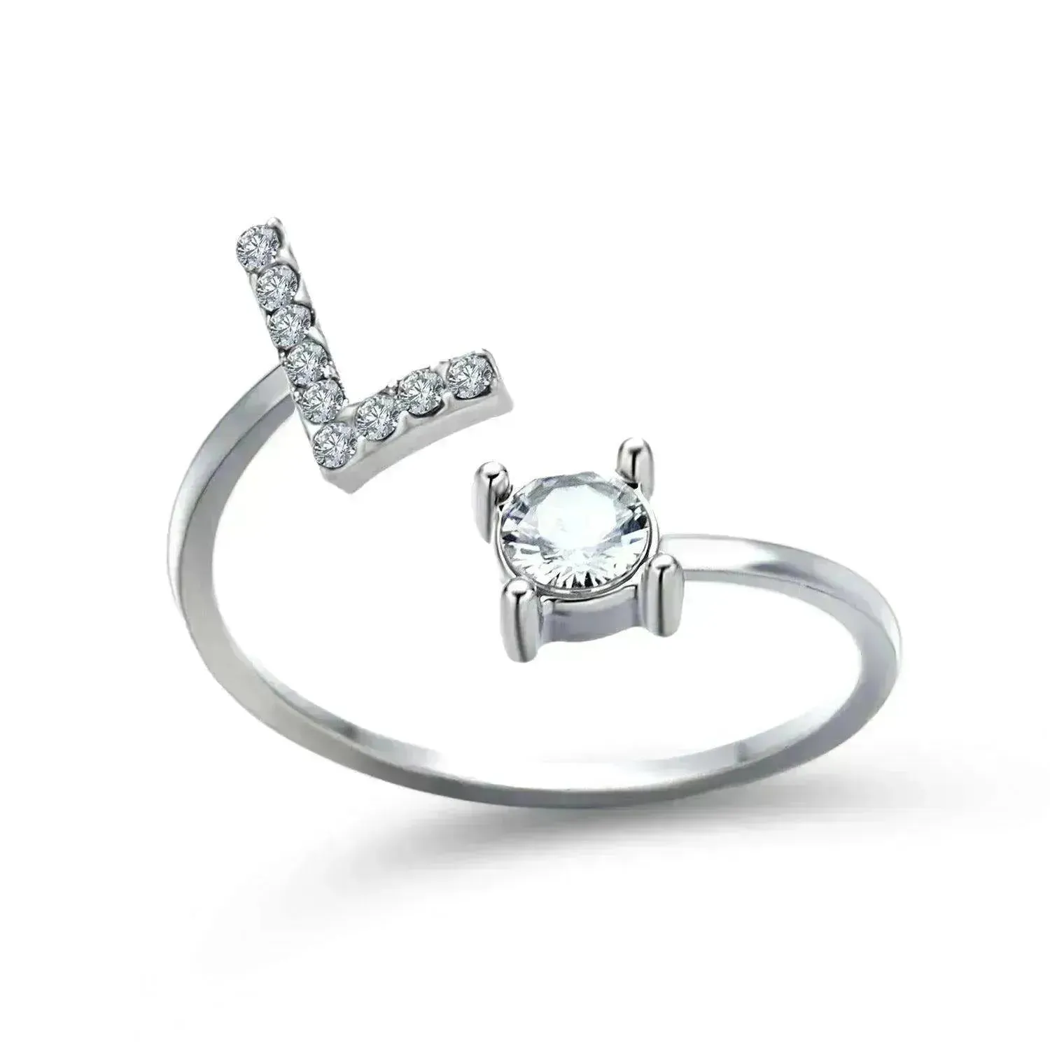 Customizable 26-Letter Ring: Fashionable & Elegant Jewelry