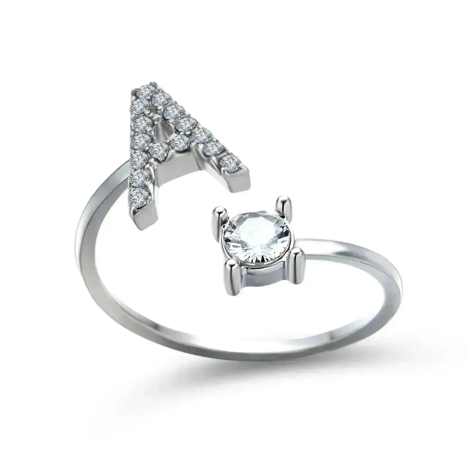 Customizable 26-Letter Ring: Fashionable & Elegant Jewelry