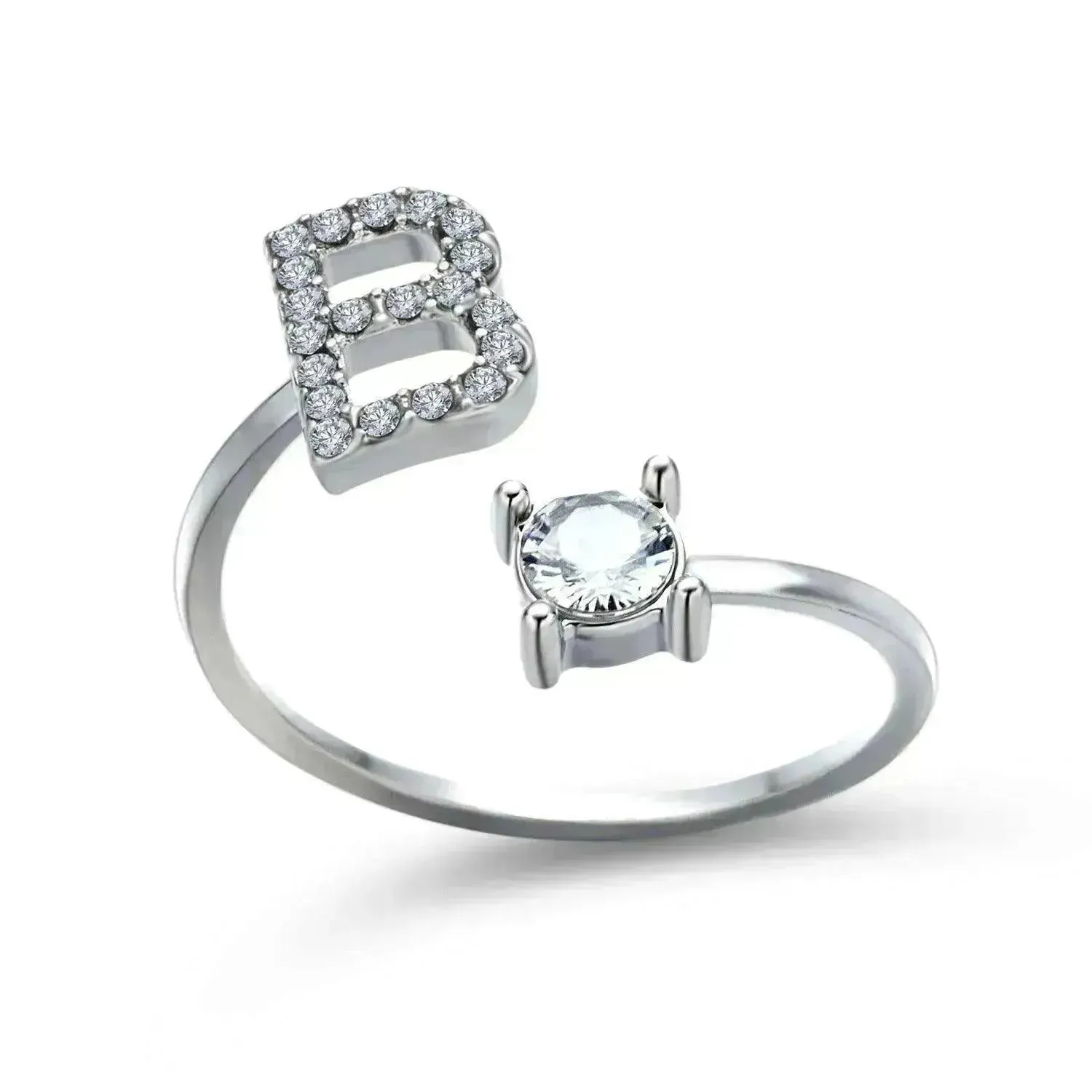 Customizable 26-Letter Ring: Fashionable & Elegant Jewelry