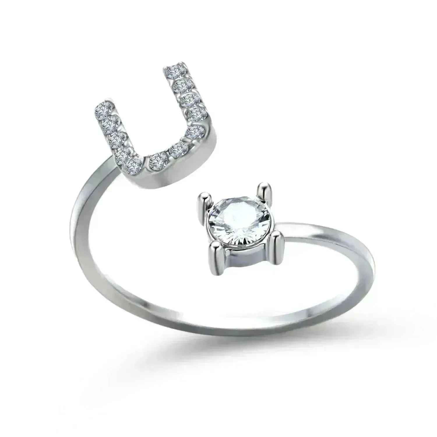 Customizable 26-Letter Ring: Fashionable & Elegant Jewelry
