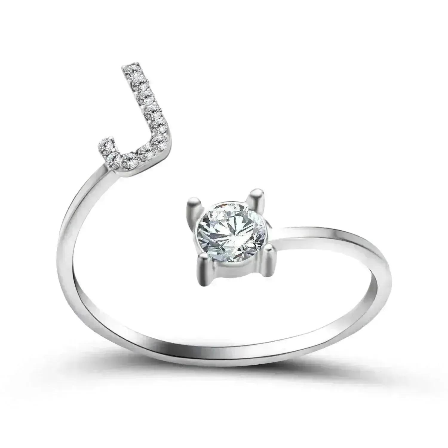 Customizable 26-Letter Ring: Fashionable & Elegant Jewelry