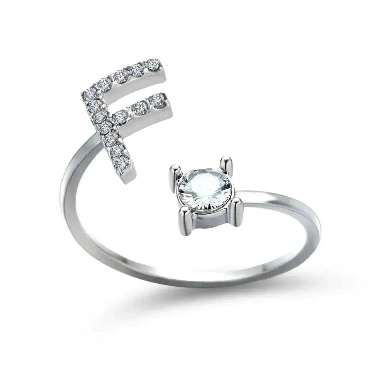 Customizable 26-Letter Ring: Fashionable & Elegant Jewelry