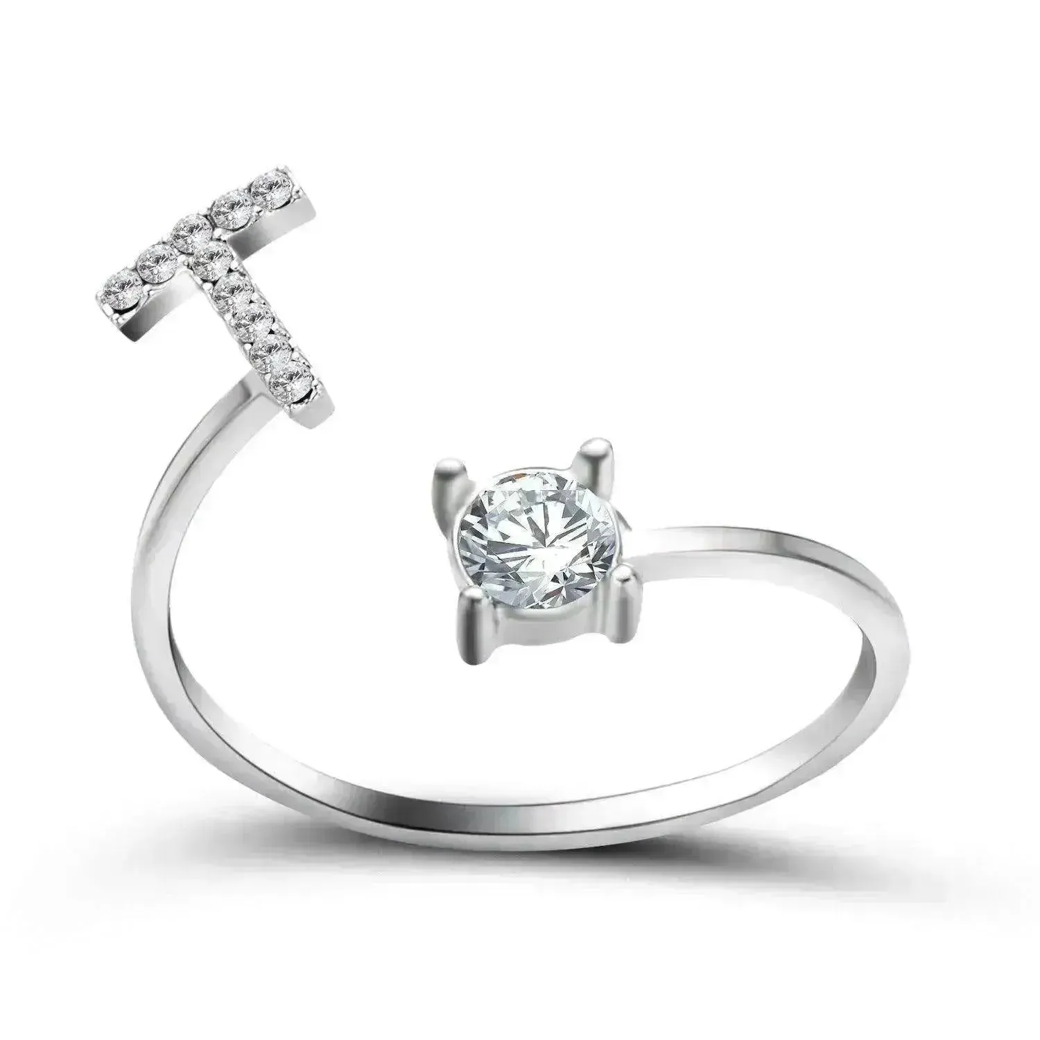 Customizable 26-Letter Ring: Fashionable & Elegant Jewelry