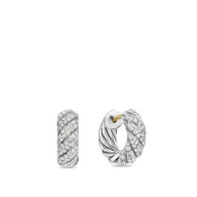 David Yurman 5.4mm Sculpted Cable Hoop Earrings