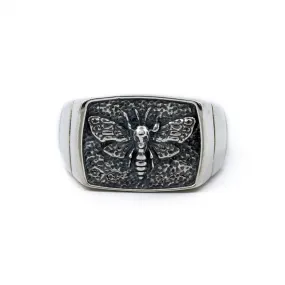 Death Moth Signet Ring