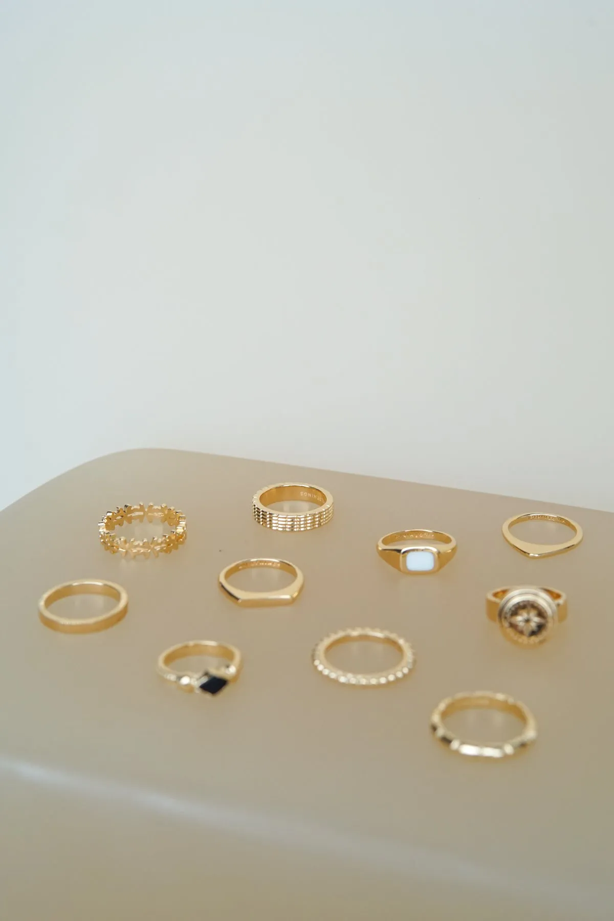 Destination ring gold plated