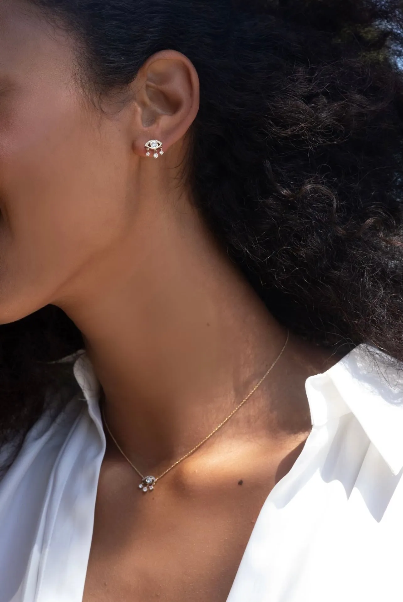Diamond Eye of Emotions Studs | Ready to Ship