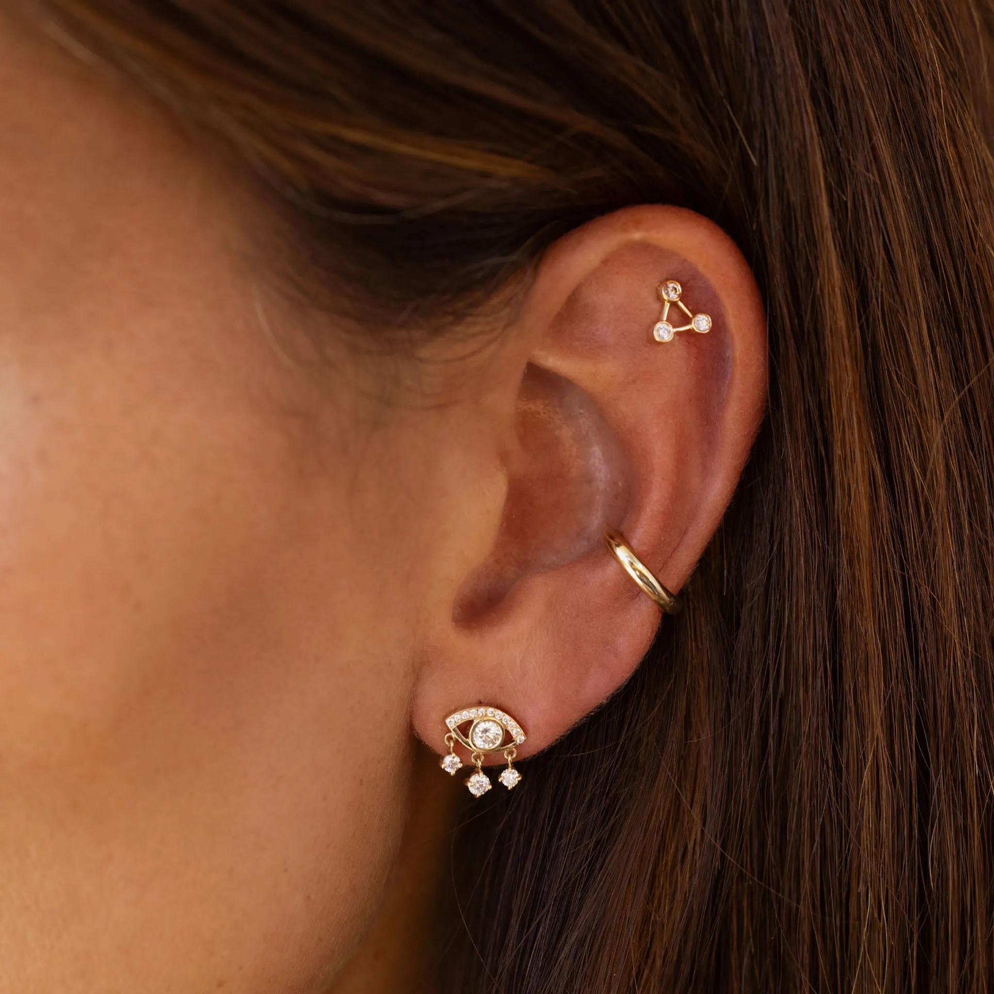Diamond Eye of Emotions Studs | Ready to Ship