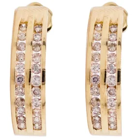 Diamond J Earrings