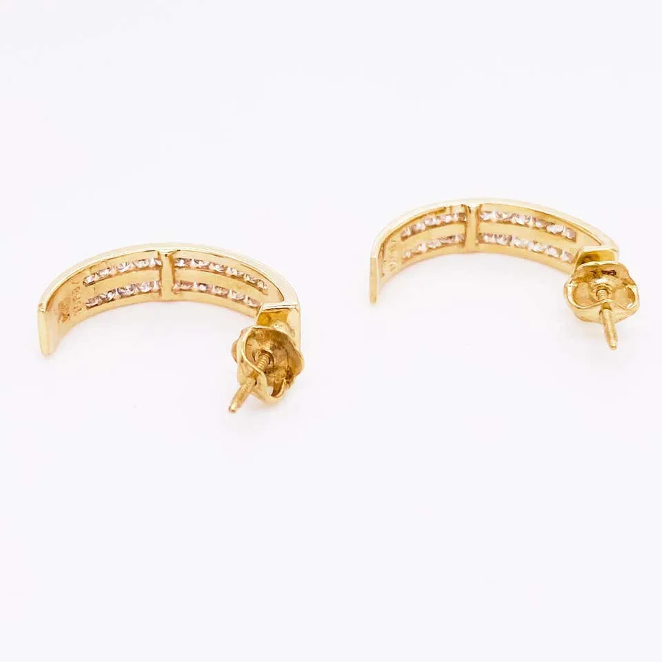 Diamond J Earrings